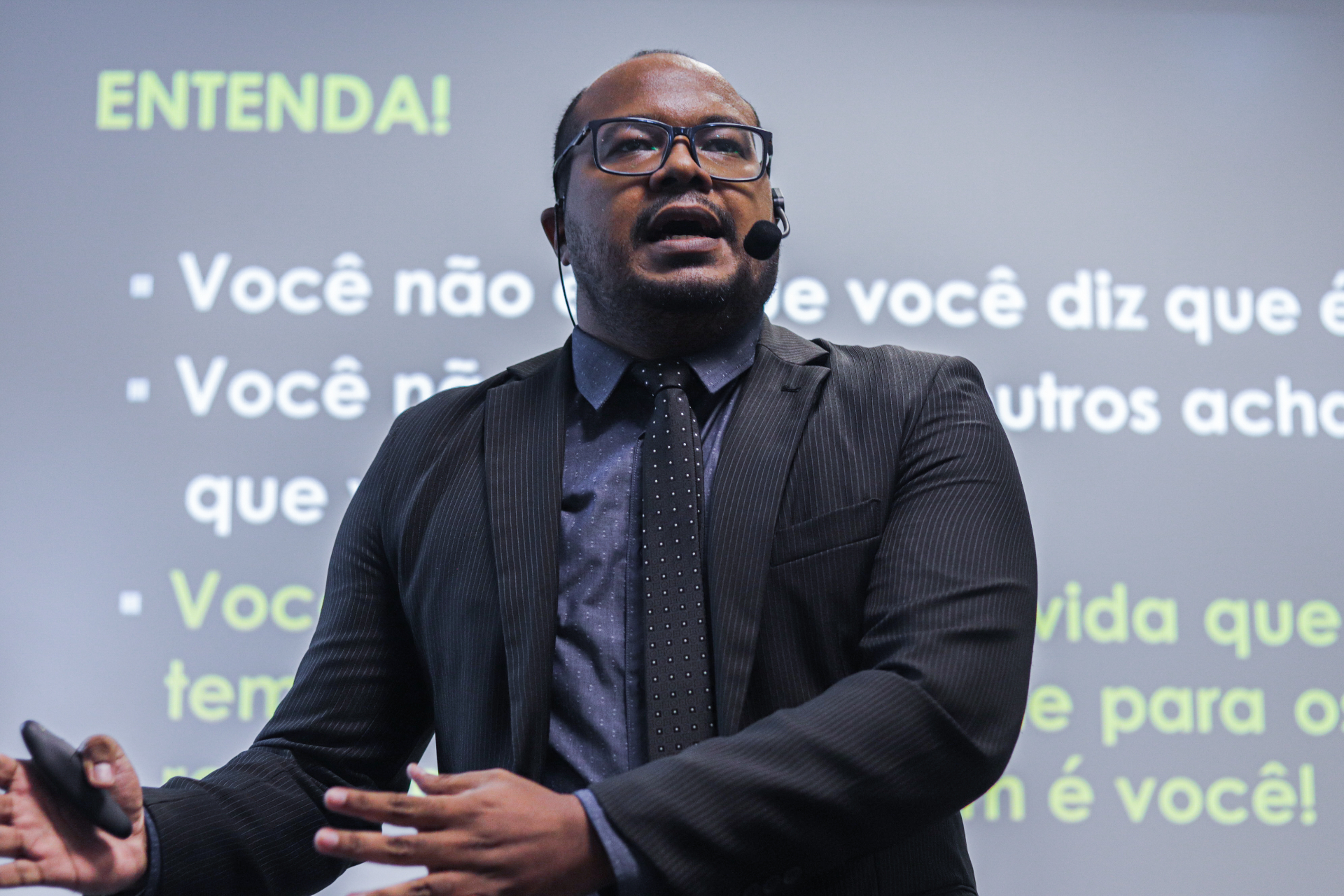 Luiz Fernando Borja no palco